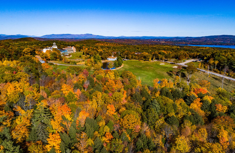 Autumn Aerial View of Steele Hill