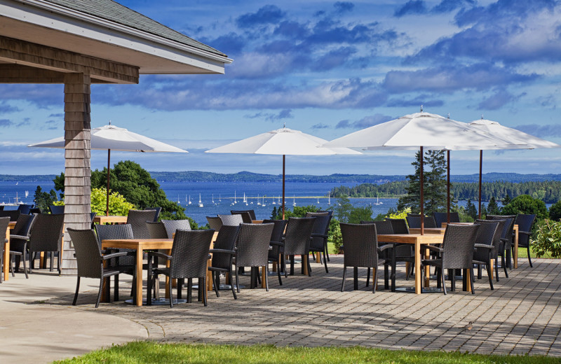 Patio at The Algonquin Resort St. Andrews by-the-Sea, Autograph Collection.