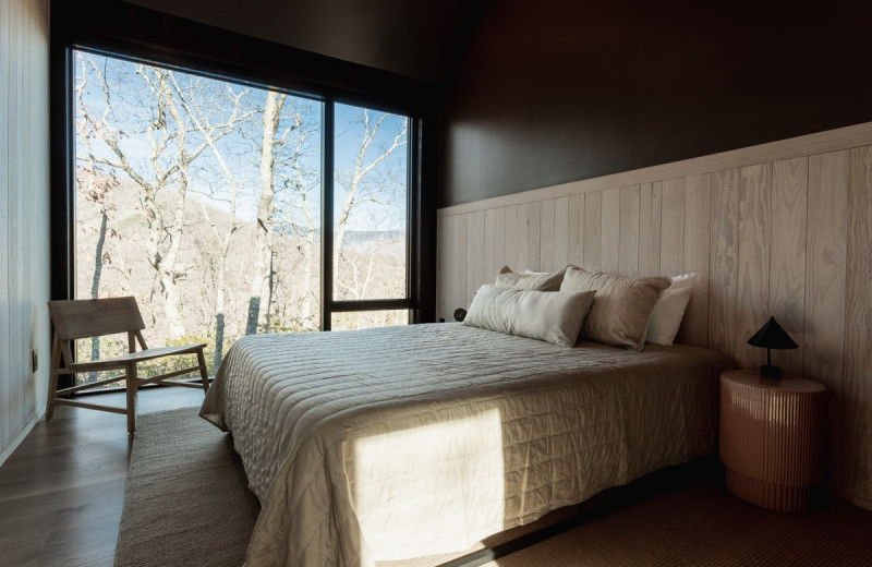 Rental bedroom at Yonder Luxury Vacation Rentals.