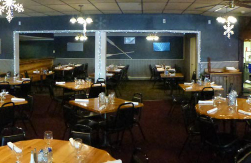 Dining at The Otter Lodge.