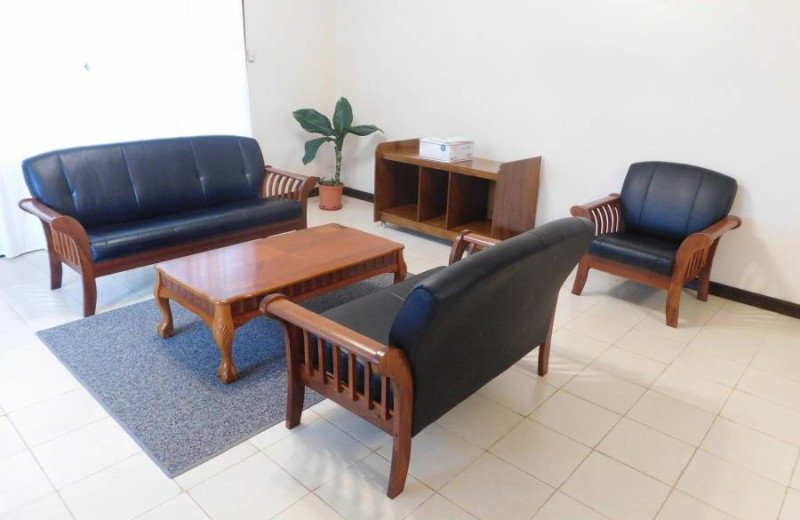 Guest living room at G.A.U. Mechang Lagoon Resort.