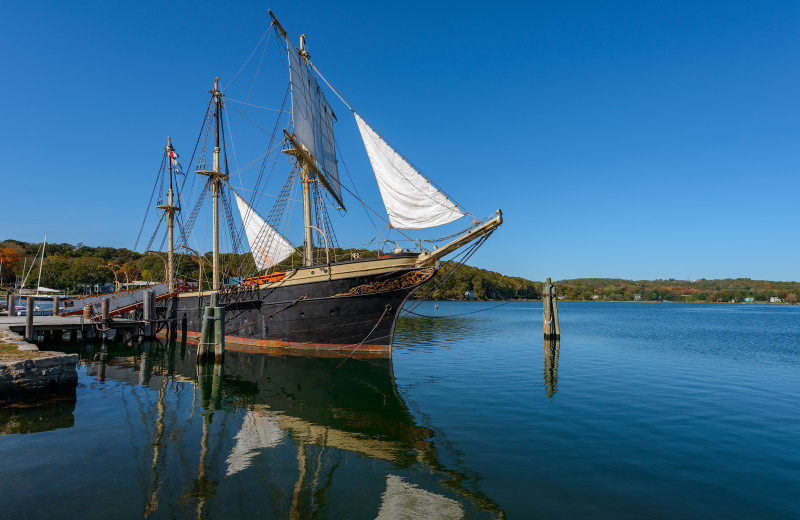 Mystic Seaport near The Spa at Norwich Inn.