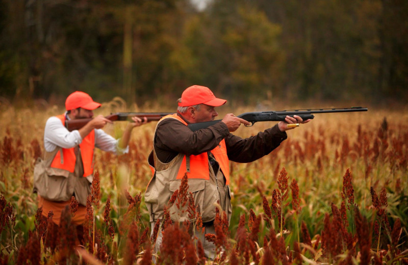 Hunting at Deer Creek Lodge.