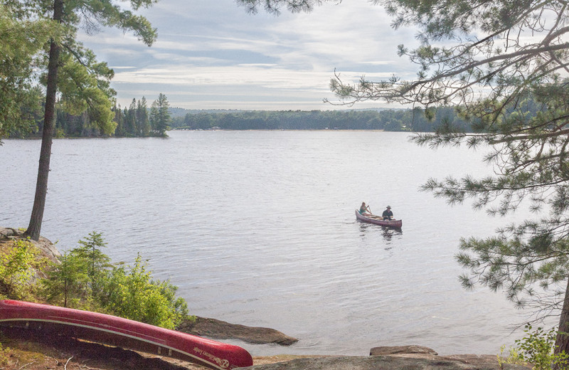 Lake view at Killarney Lodge in Algonquin Park.