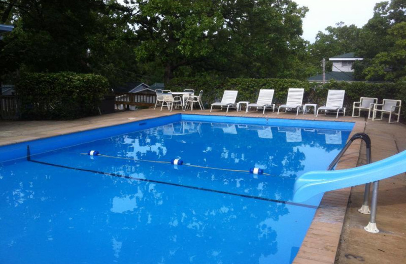 Outdoor pool at Lighthouse Lodge Resort.