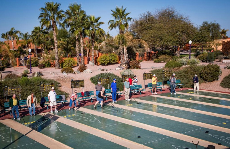 Shuffle board at Monte Vista Village Resort.