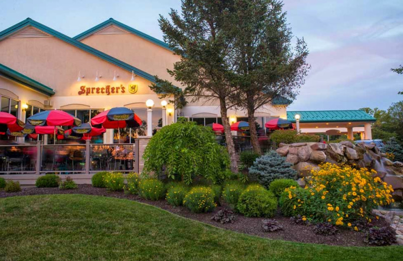 Restaurant exterior at The Cove of Lake Geneva.