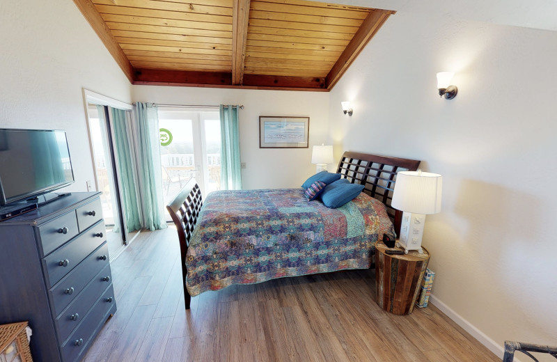 Rental bedroom at Irish Beach Vacation Rentals.