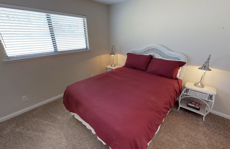 Rental bedroom at Irish Beach Vacation Rentals.