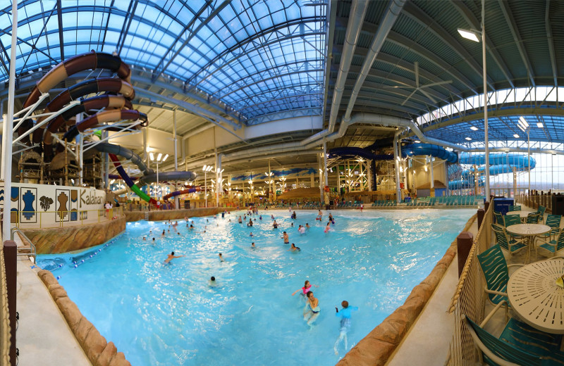 Water park at Kalahari Waterpark Resort.