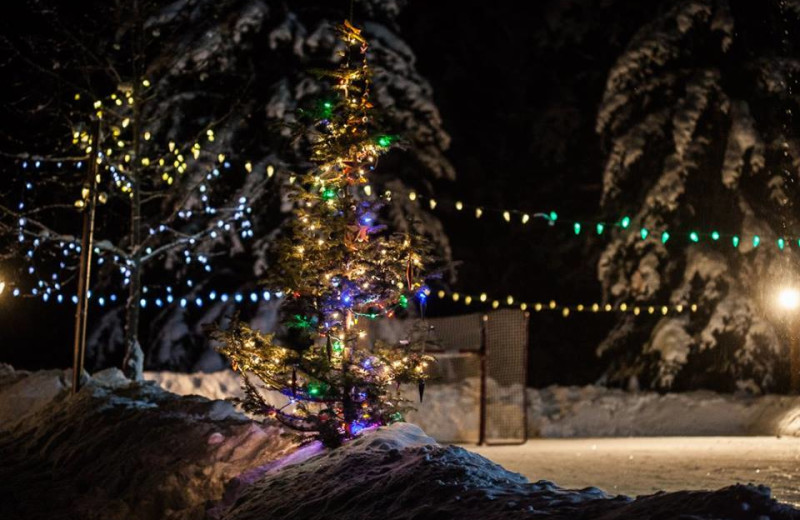 Ice skate rink at Baker Creek Mountain Resort.