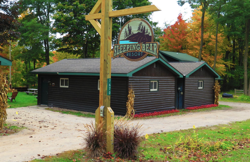 Cabins at Sleeping Bear Resort.