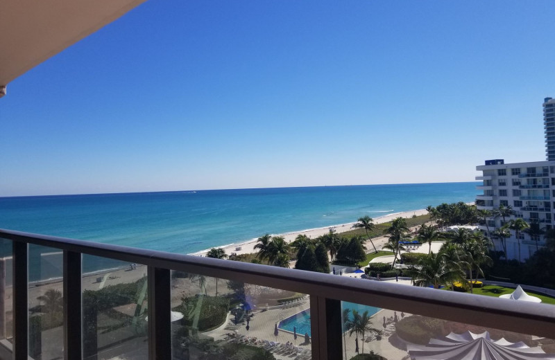 Rental balcony at HORA Vacation Rentals.