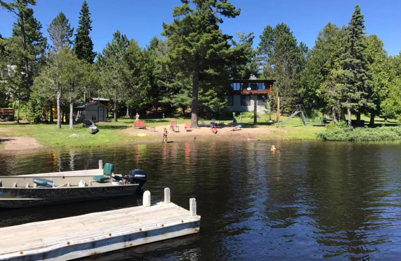 Beach at Nor'Wester Lodge & Canoe Outfitters.