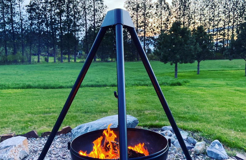 Bonfire at Bad Rock Bed