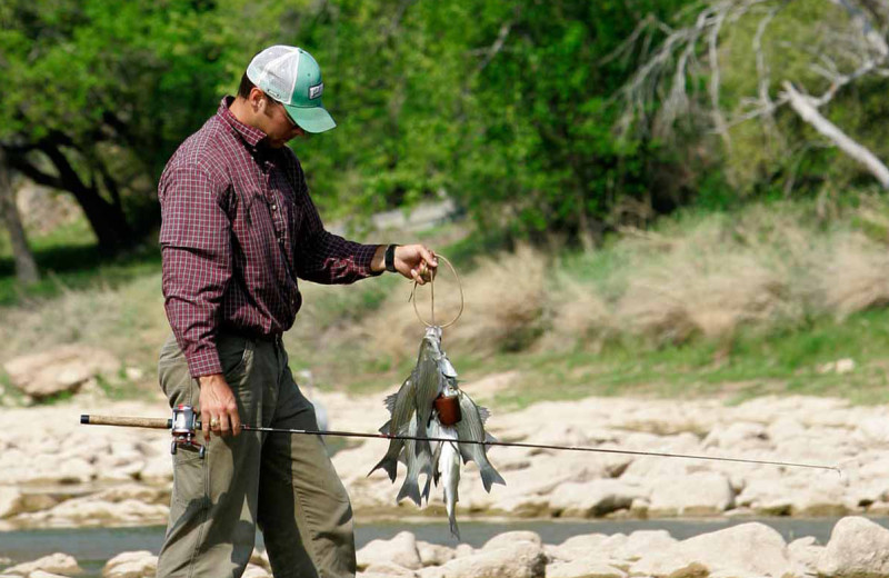 Fishing at Colorado Bend State Park near BEST WESTERN Plus Lampasas.