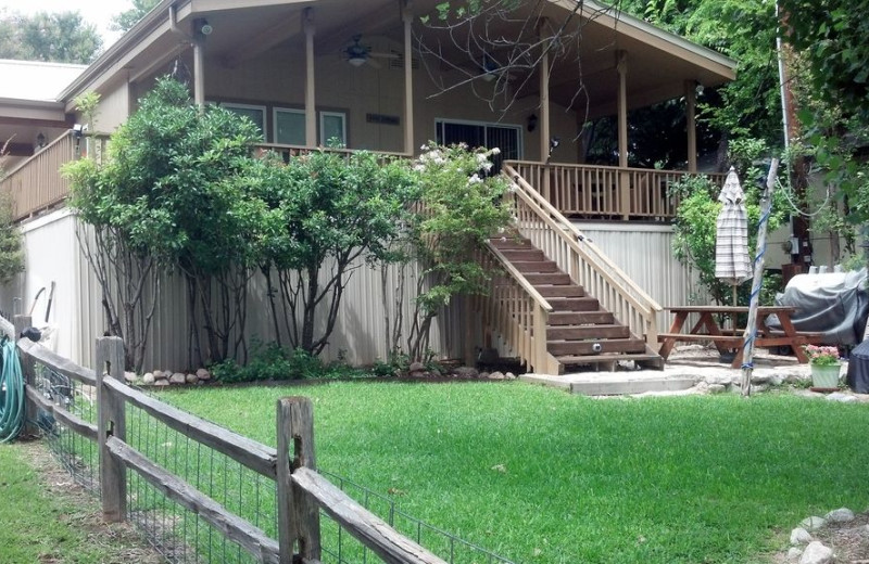 Exterior at Sunset Cottage at Lake LBJ.