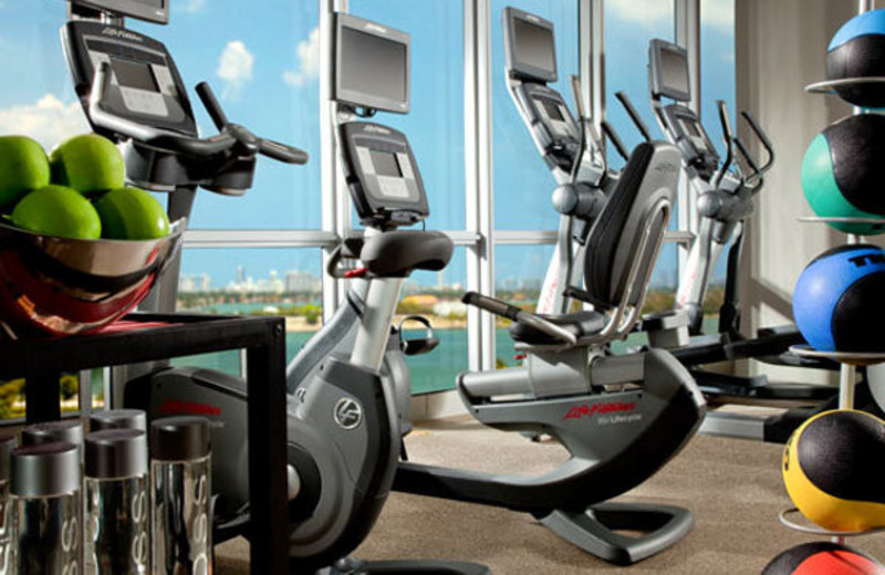 Fitness room at Casa Moderna Miami.