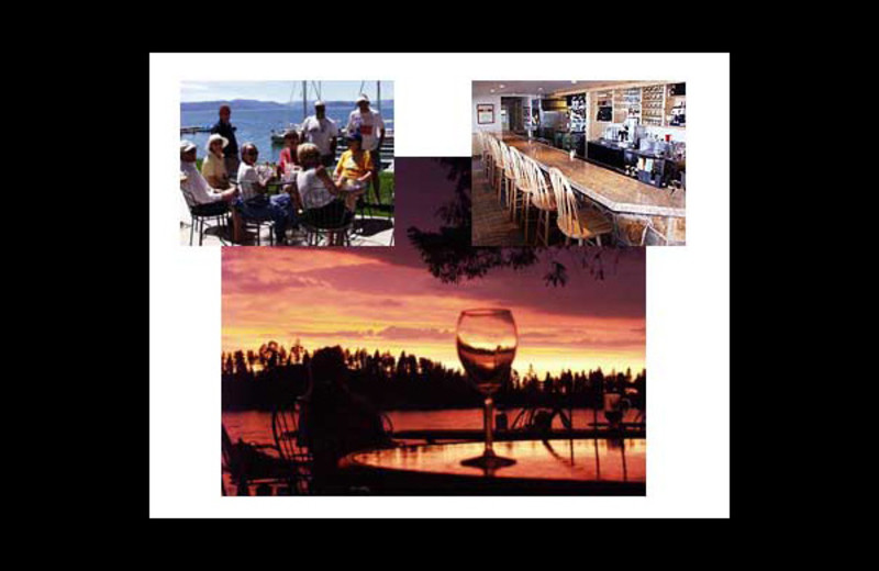 Dining at Many Springs Flathead Lake Resort.