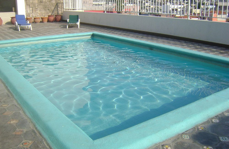 Outdoor pool at San Jorge Hotel.