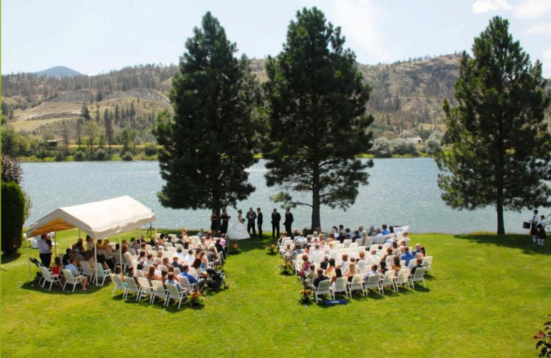 Wedding ceremony at South Thompson Inn & Conference Centre.