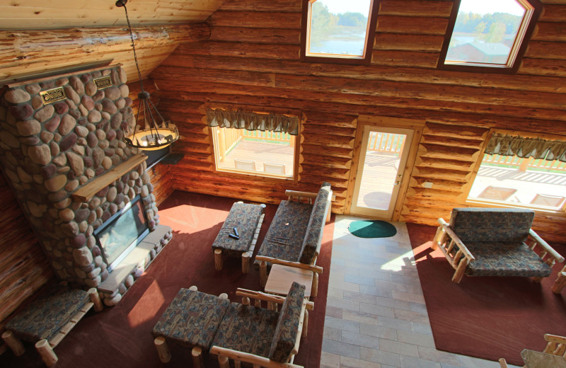 Interior view of Zippel Bay Resort.