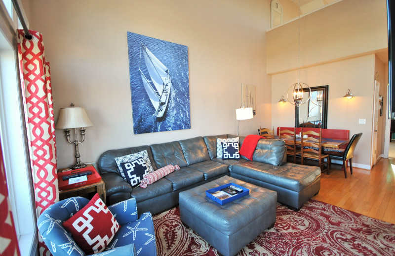 Rental living room at Access Realty Group.