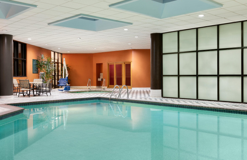 Indoor pool at Crowne Plaza Hotel Auburn Hills.