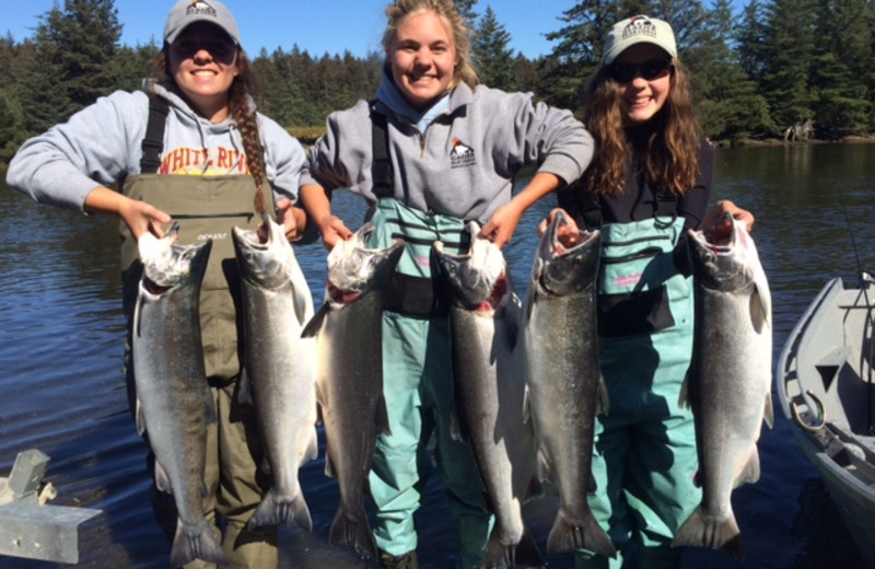 Fishing at Glacier Bear Lodge.