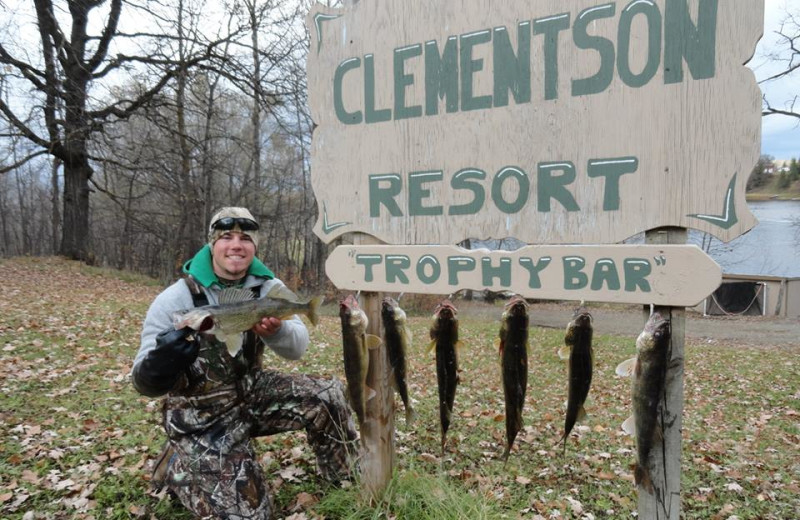 Fishing at Clementson Resort.