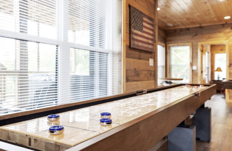 Shuffleboard table at American Patriot Getaways - Morning Wood.