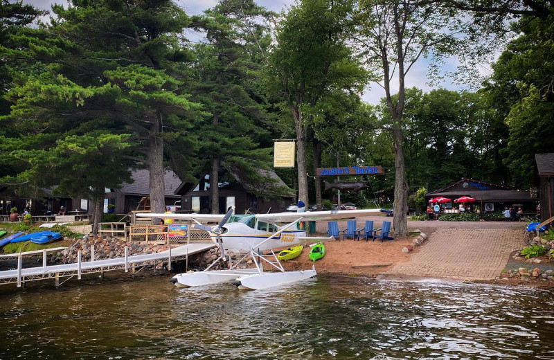 Beach at Angler's Haven Resort.