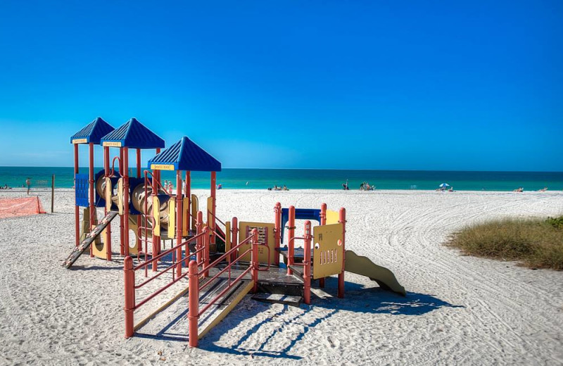 Beach playground at Anna Maria Vacations.