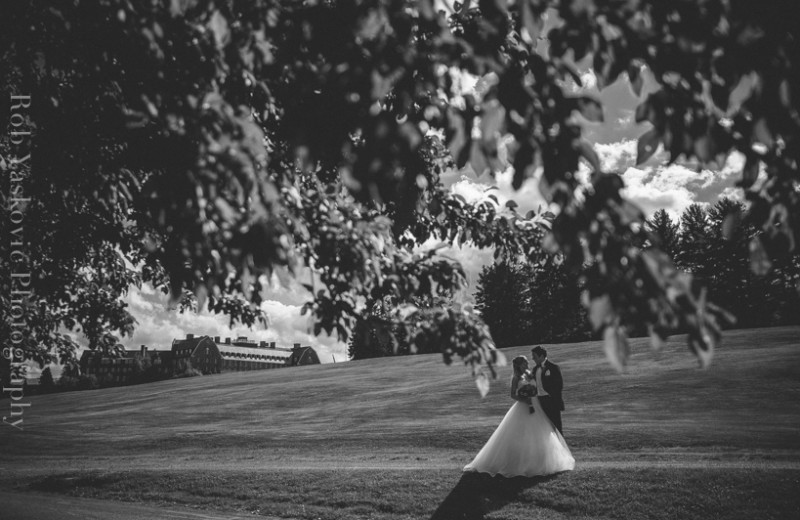 Black and White Wedding Image from Skytop Lodge