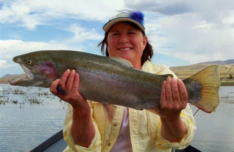 Fishing at Montana High Country Lodge.