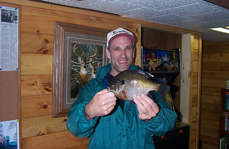 Fishing at Bliss Point Resort.