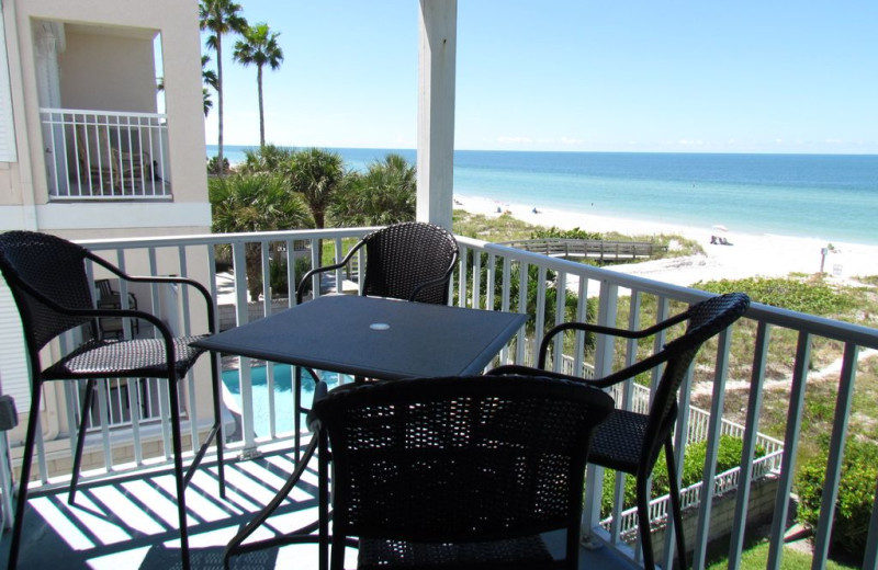 Rental balcony at Long Key Vacation Rentals.