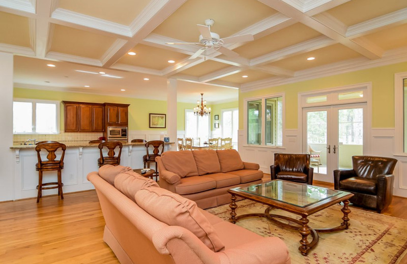 Rental living room at Sandhills Rentals.