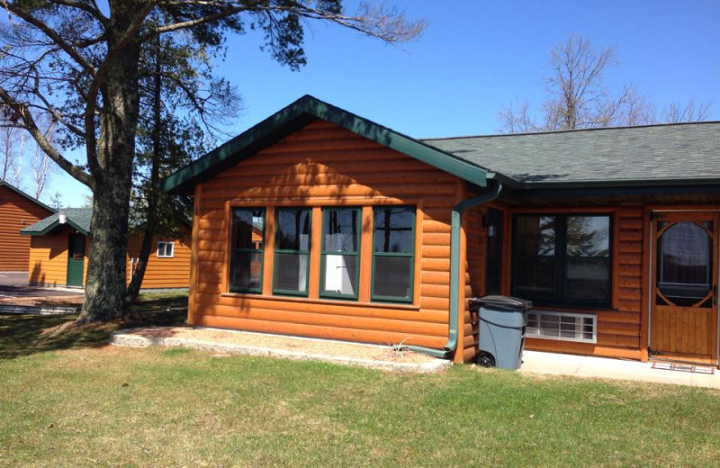 Cabins at Northern Pines Resort.