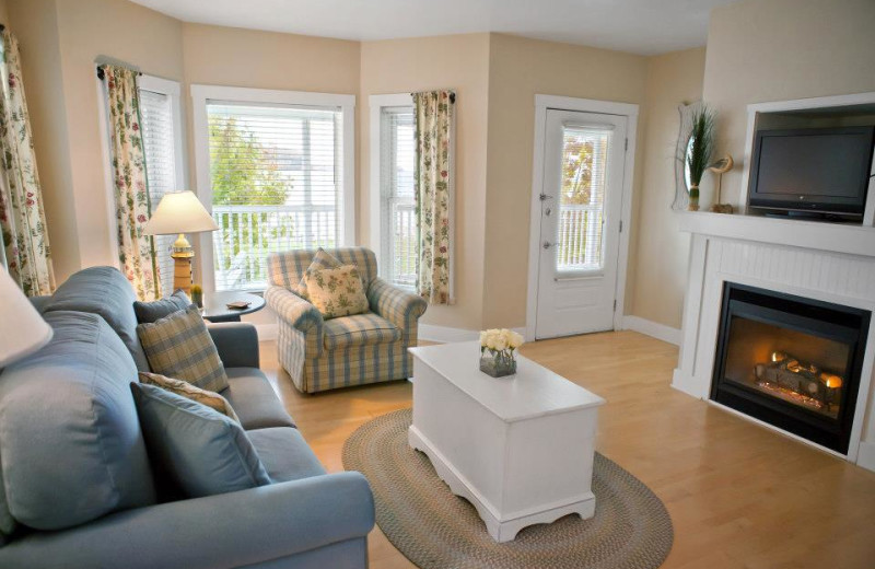 Guest living room at Edgewater Resort.