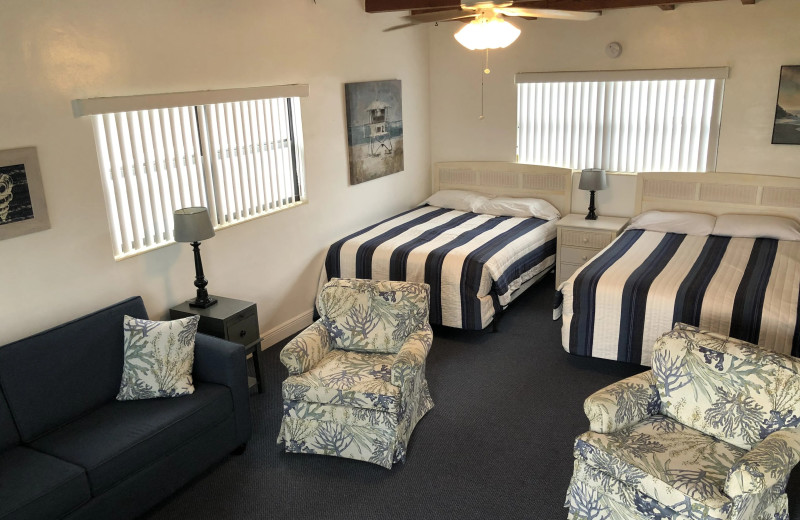 Guest room at Lake Blue Resort.