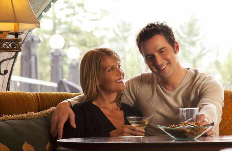 Couple dining at The Fairmont Banff Springs.