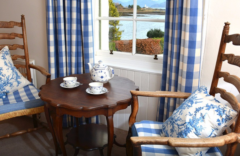 Tea time at Hotel Eilean Iarmain.