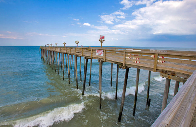 Ocean dock at Hilton Garden Inn Outer Banks.