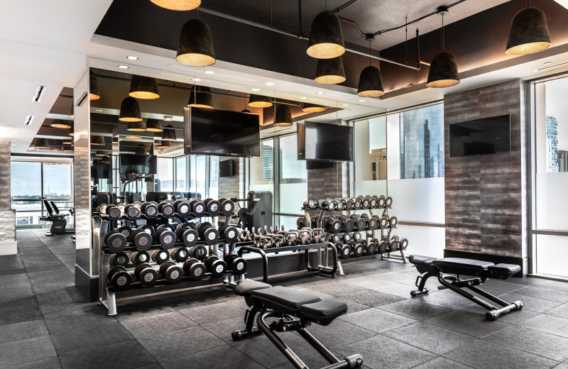 Fitness room at The Post Oak at Uptown Houston.