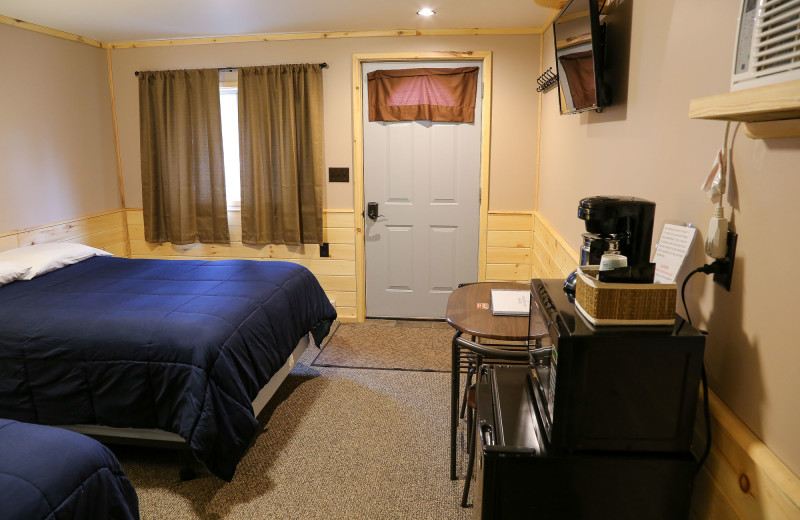 Motel room at Wilderness Resort Cabins & Campground.