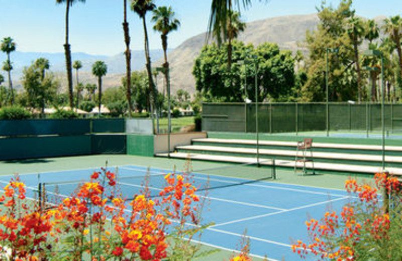 Outdoor Tennis Courts at Rancho Las Palmas Resort