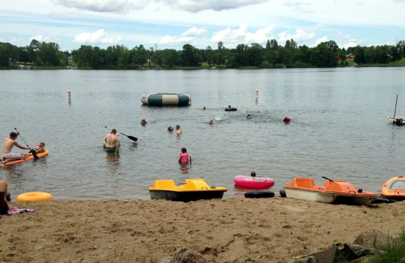 Beach at Northern Lights Resort.