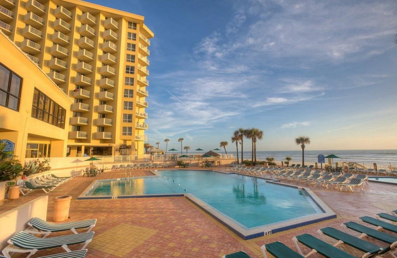 Outdoor pool at Ocean Breeze Club Hotel.