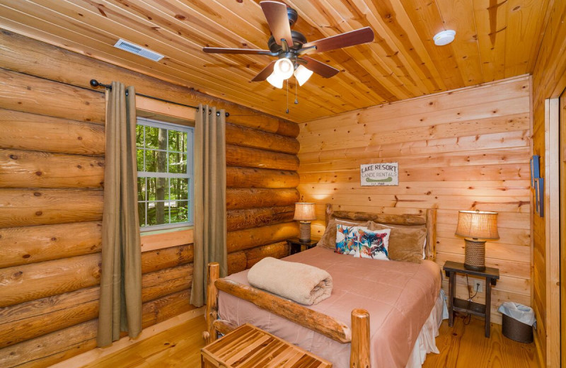 Rental bedroom at Railey Vacations.